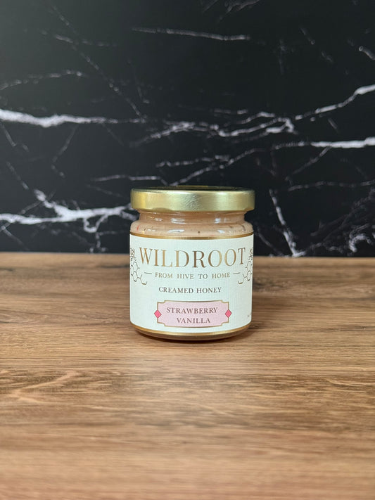 Wildroot Honey - Strawberry Vanilla Creamed Honey | 4oz