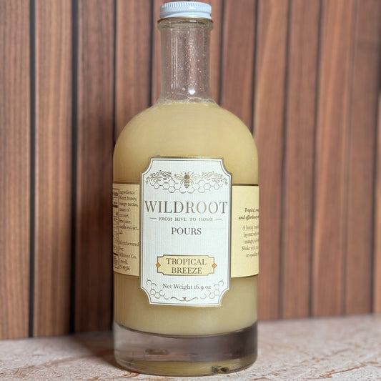 Wildroot Pours - Tropical Breeze | Honey-Based Cocktail Syrup | 16.9oz