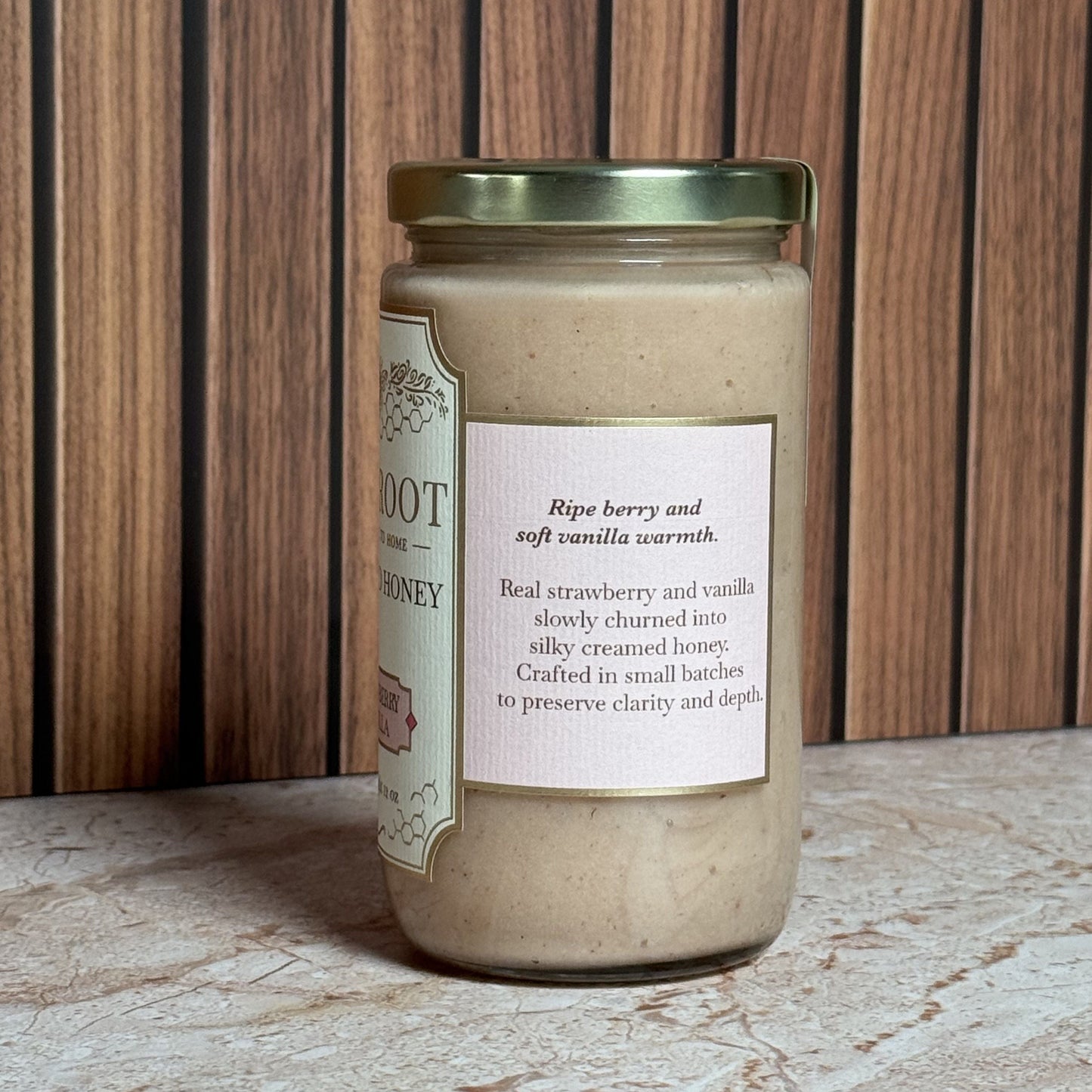 Wildroot Honey - Strawberry Vanilla Creamed Honey | 12oz