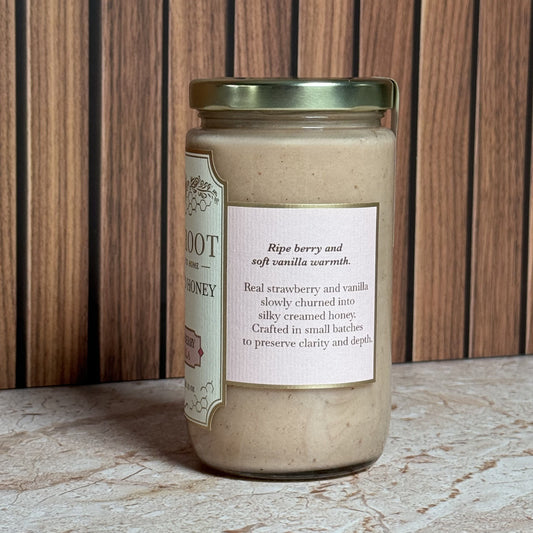 Wildroot Honey - Strawberry Vanilla Creamed Honey | 12oz