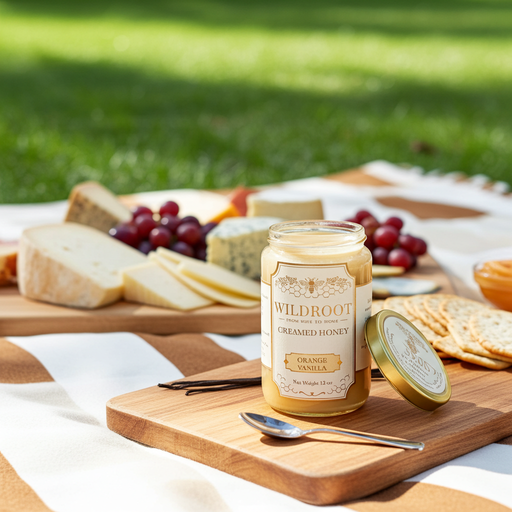 Wildroot Honey - Orange Vanilla Creamed Honey | 12oz